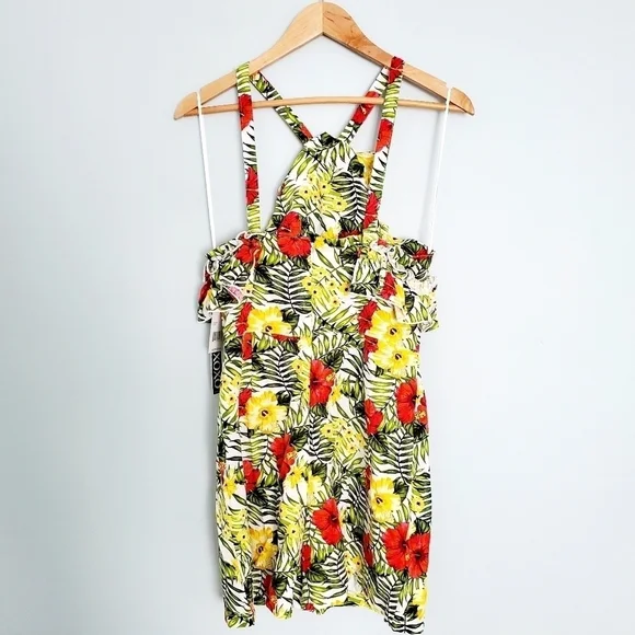 NEW XOXO Tropical Print Romper - Picture 2 of 5